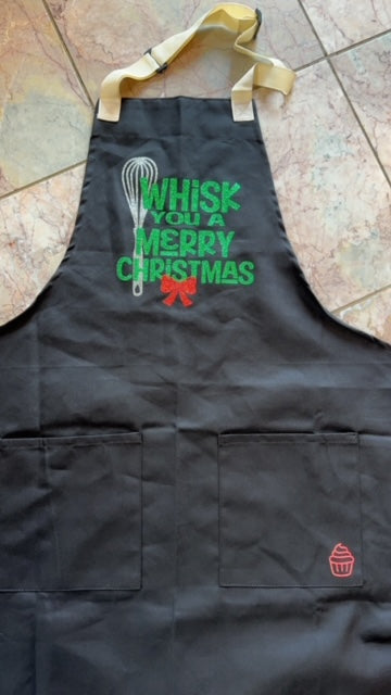 whisk you a merry Christmas Apron